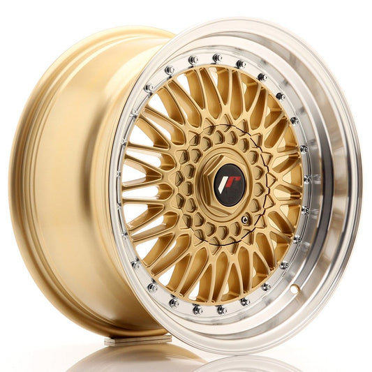 JR9 17x8.5 ET20 5x112, 5x120 goud bewerkte rand