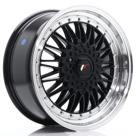 JR9 18x8 ET35-40 Custom PCD Gloss Black Machinaal bewerkte lip
