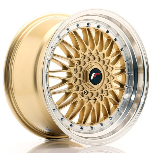 JR9 18x9 ET20-40 Aangepaste PCD Goud Bewerkte Lip