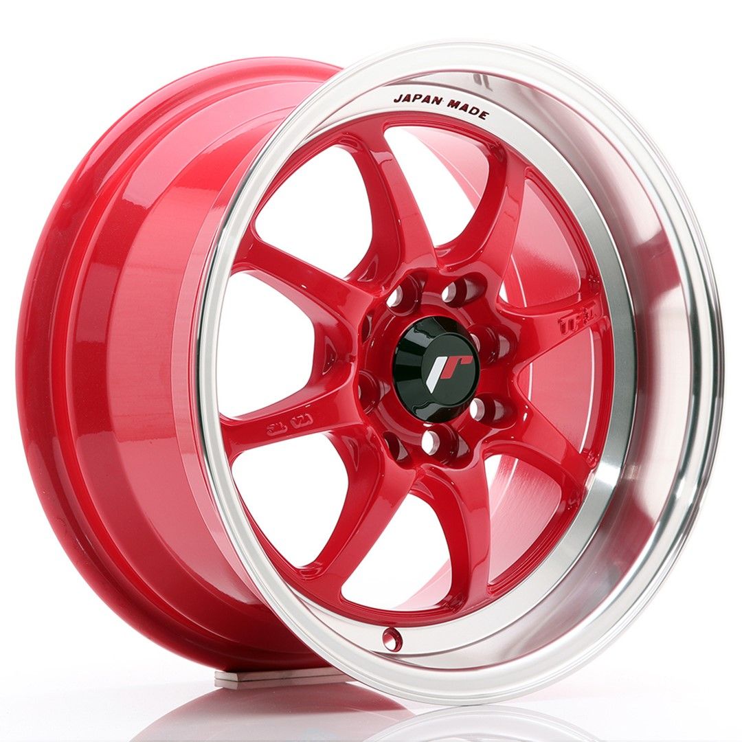 TFII 15x7.5 ET30 4x100, 4x114.3 Red Machined Lip