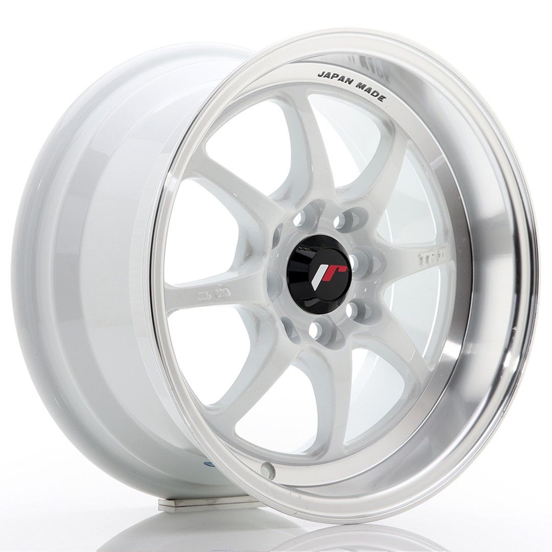 TFII 15x7.5 ET30 4x100, 4x114.3 White Machined Lip