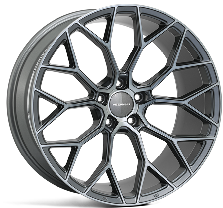 V-FS66 20x10 ET25 5x112 Grafiet Rook Gefreesd