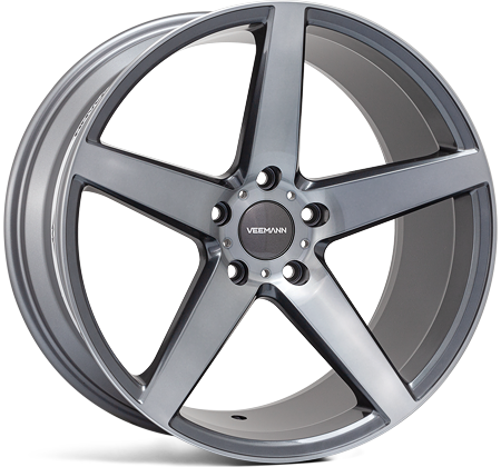 V-FS8 20x9 ET38 Graphite Smoke Machined